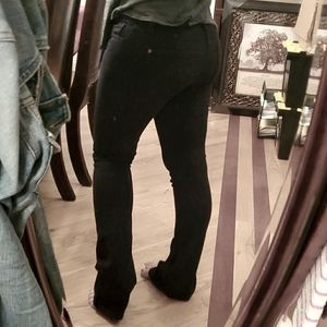 Like new black spanx slim bootcut jeans
